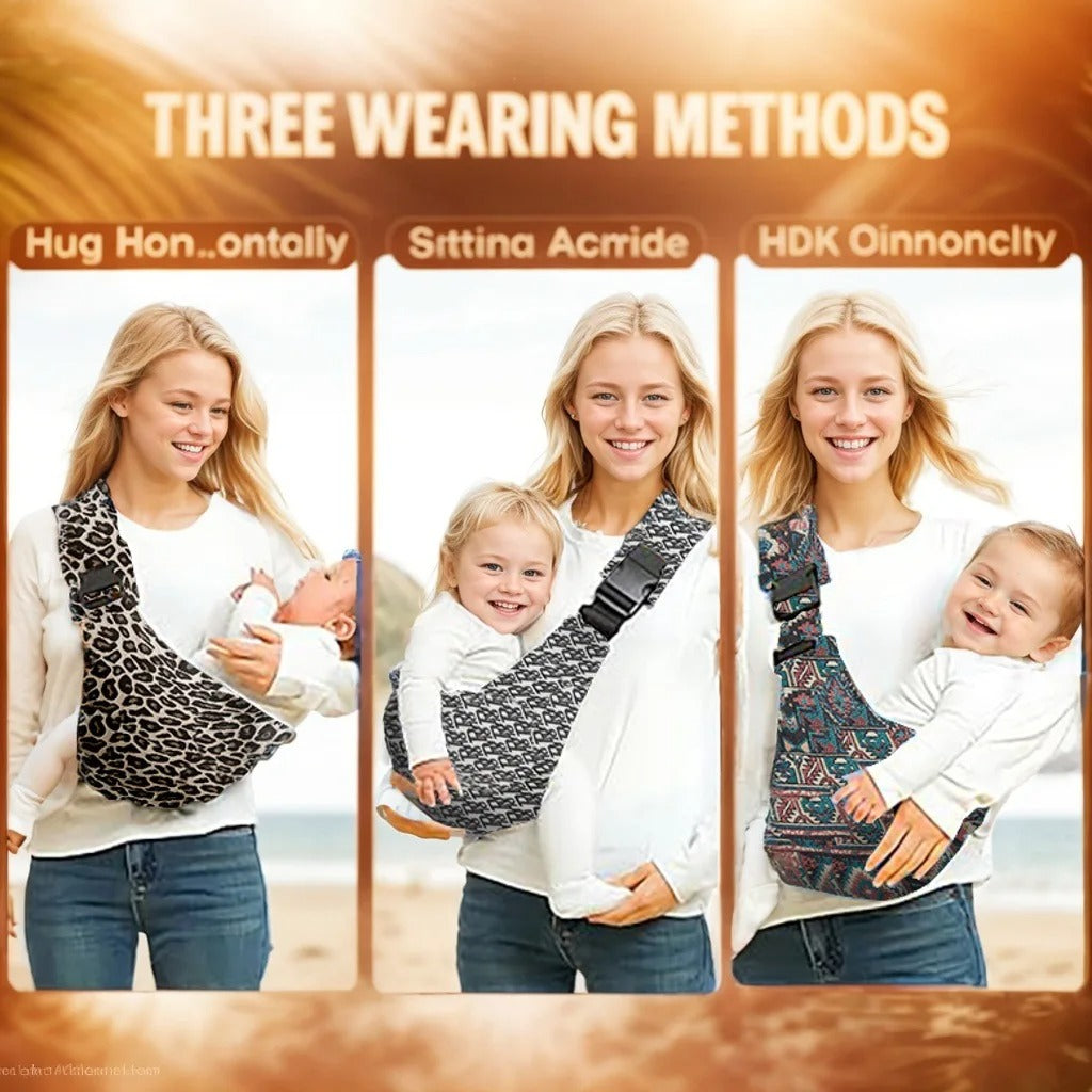 Ergonomic Baby Sling Carrier with Non-Slip Hip Seat – Portable Toddler Carrier (10–30 lbs)
