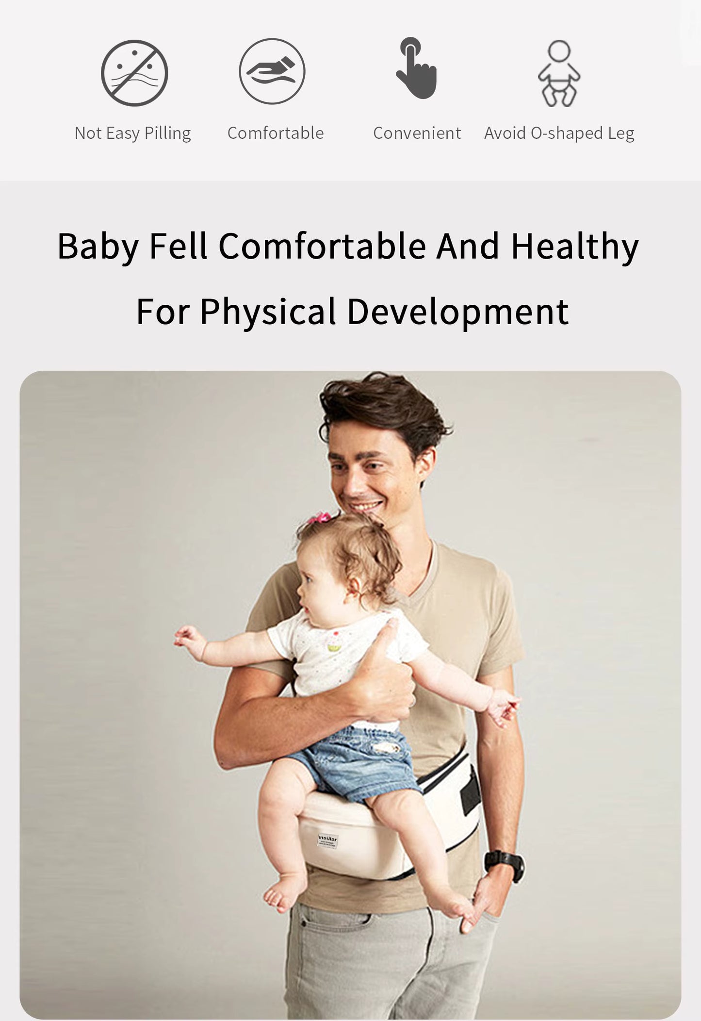 Adjustable Baby Carrier Waist Stool