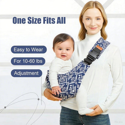 Ergonomic Baby Sling Carrier with Non-Slip Hip Seat – Portable Toddler Carrier (10–30 lbs)