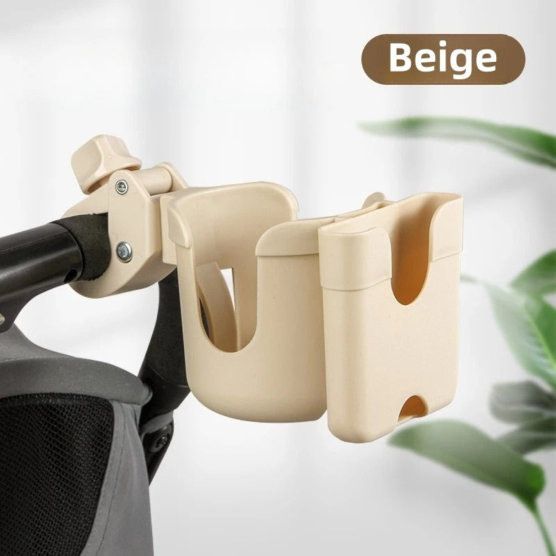 Anti-Slip Stroller Cup Holder with Phone Mount